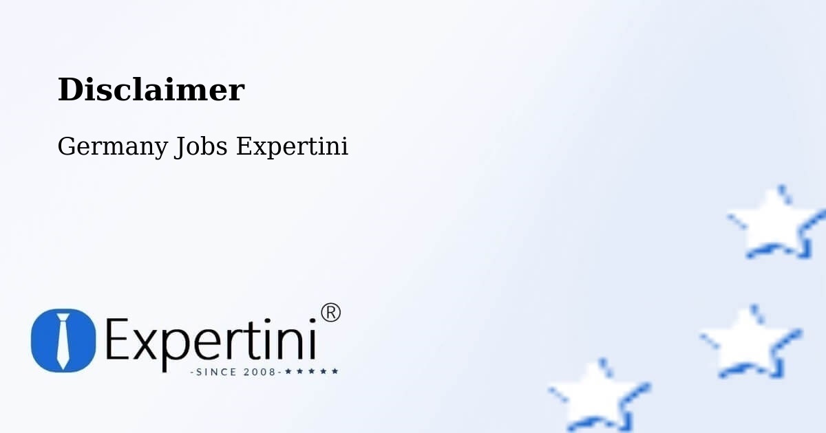 Disclaimer – Soest - Germany Jobs Expertini